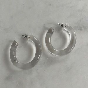 Clear Hoop Intermix Earrings
